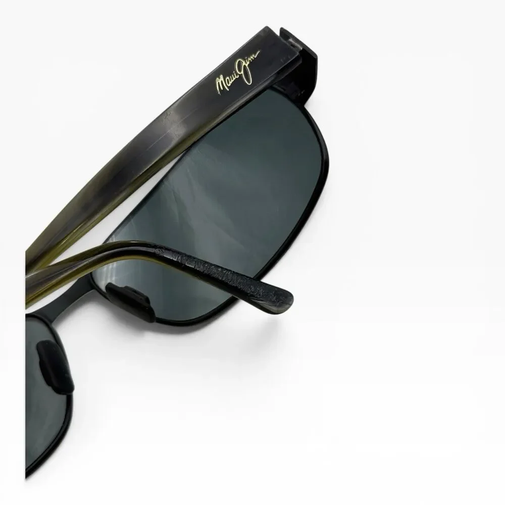 Maui Jim Sunglasses, Black Coral MJ-249-2M, 65-16-115 Matte Black, Metal, Italy